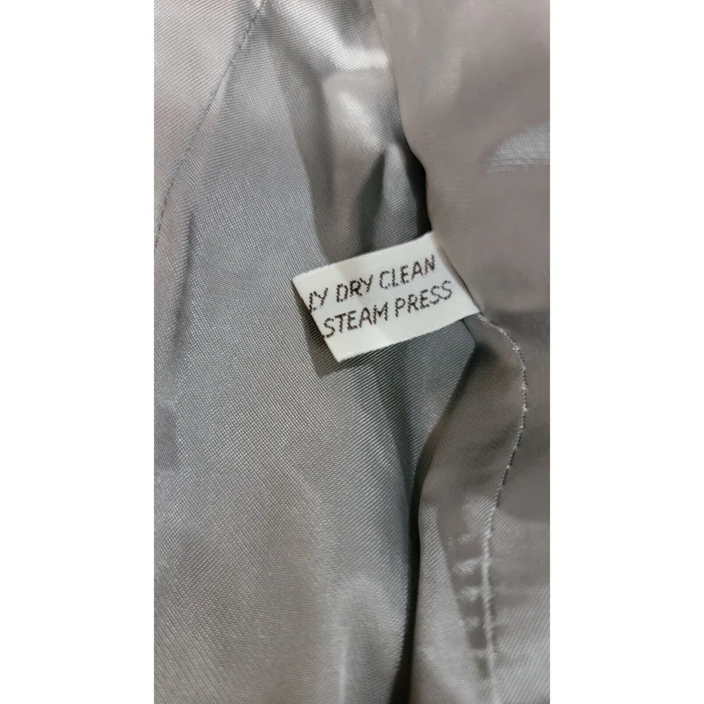 Yves Saint Laurent YSL Made in France Vintage Wool‎ Jacket in Gray Size 39 R